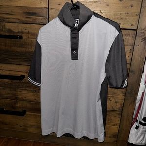 Men’s Footjoy shirt athletic fit medium grey and dark grey